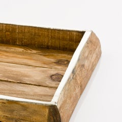 Petit plateau carré Chalten en bois et alpaga