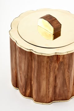 Chalten Wood & Brass Ice Bucket
