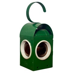 Chalwyn Green Railroad Kerosene Signal Lantern with Burner, England