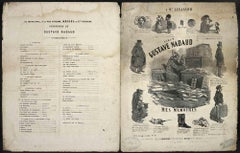 Album Gustave Nadaud-Mes Mémoires - Lithograph by Cham - Mid 19th Century