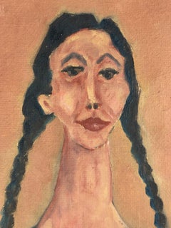 Retrato de una mujer vestida de negro