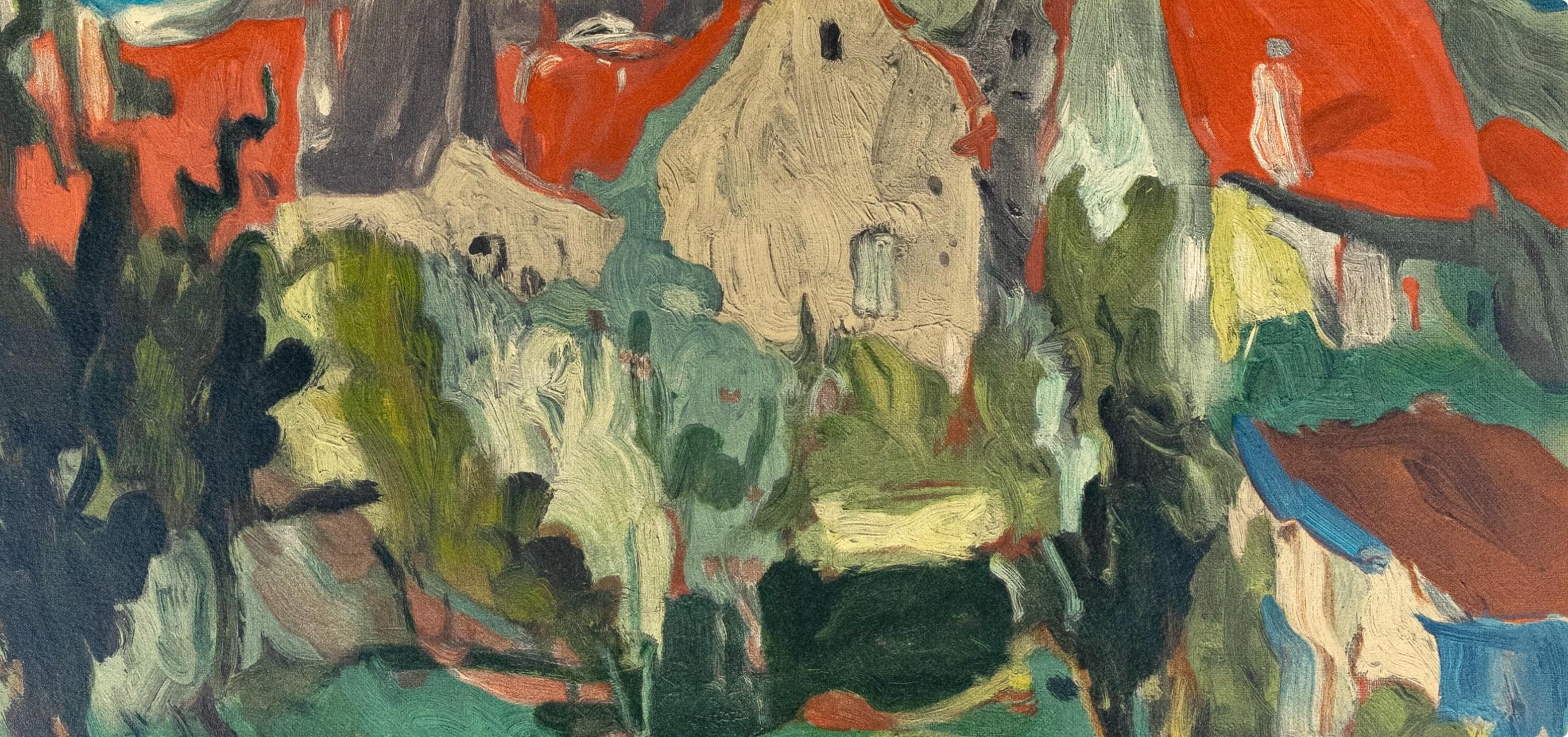 Chaim Soutine, Paysage à Cagnes, extrait de Soutine, I, 1966 (d'après) - Moderne Print par Chaïm Soutine