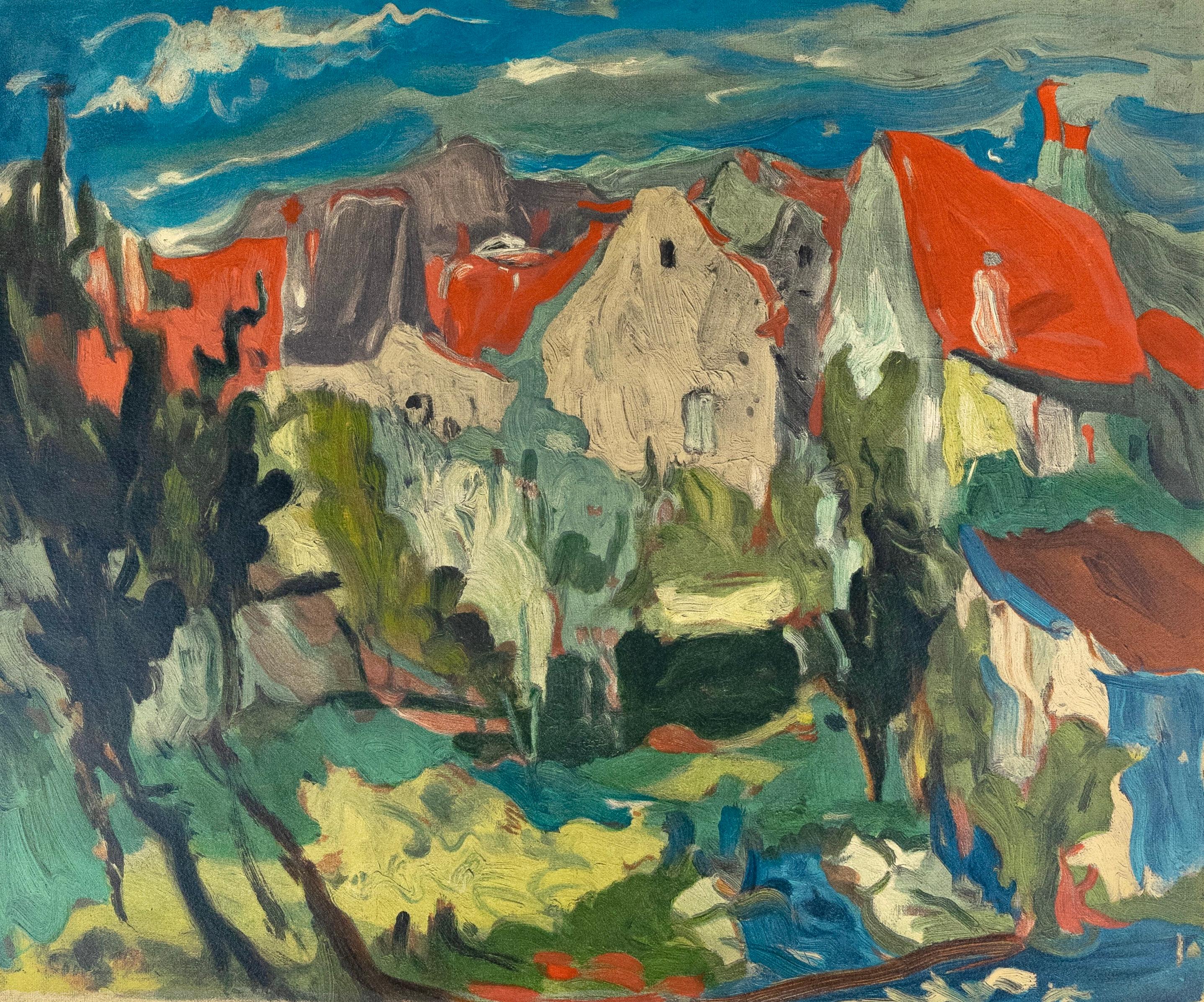 Chaim Soutine, Paysage à Cagnes, extrait de Soutine, I, 1966 (d'après)