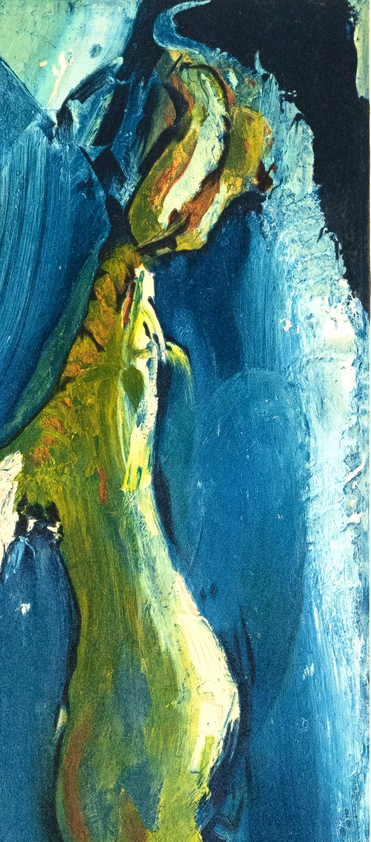 Soutine, Lièvre pendu, Soutine, Collection Pierre Lévy (after) - Green Figurative Print by Chaïm Soutine