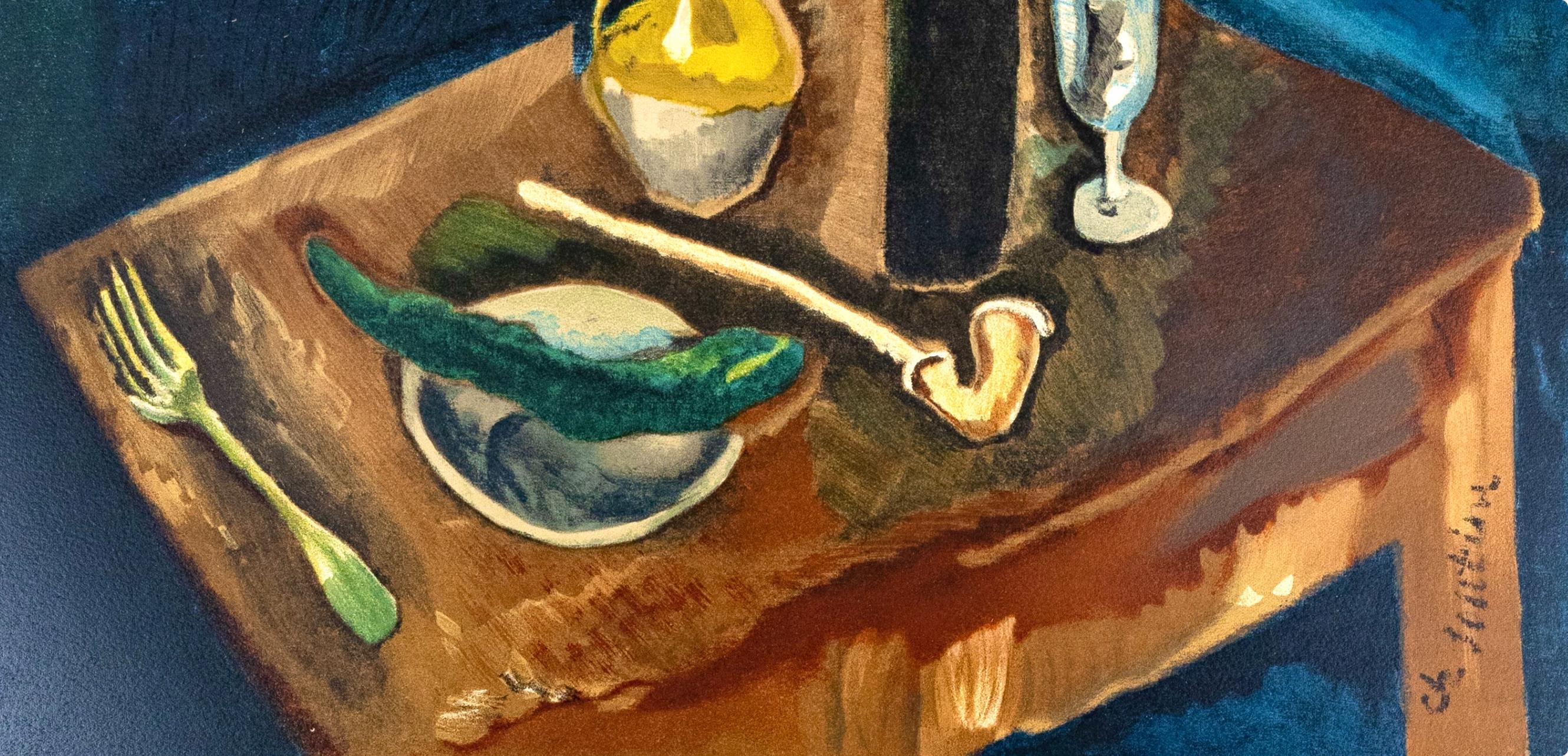 Soutine, Nature morte à la pipe, Soutine, Collection Pierre Lévy (after) - Print by Chaïm Soutine