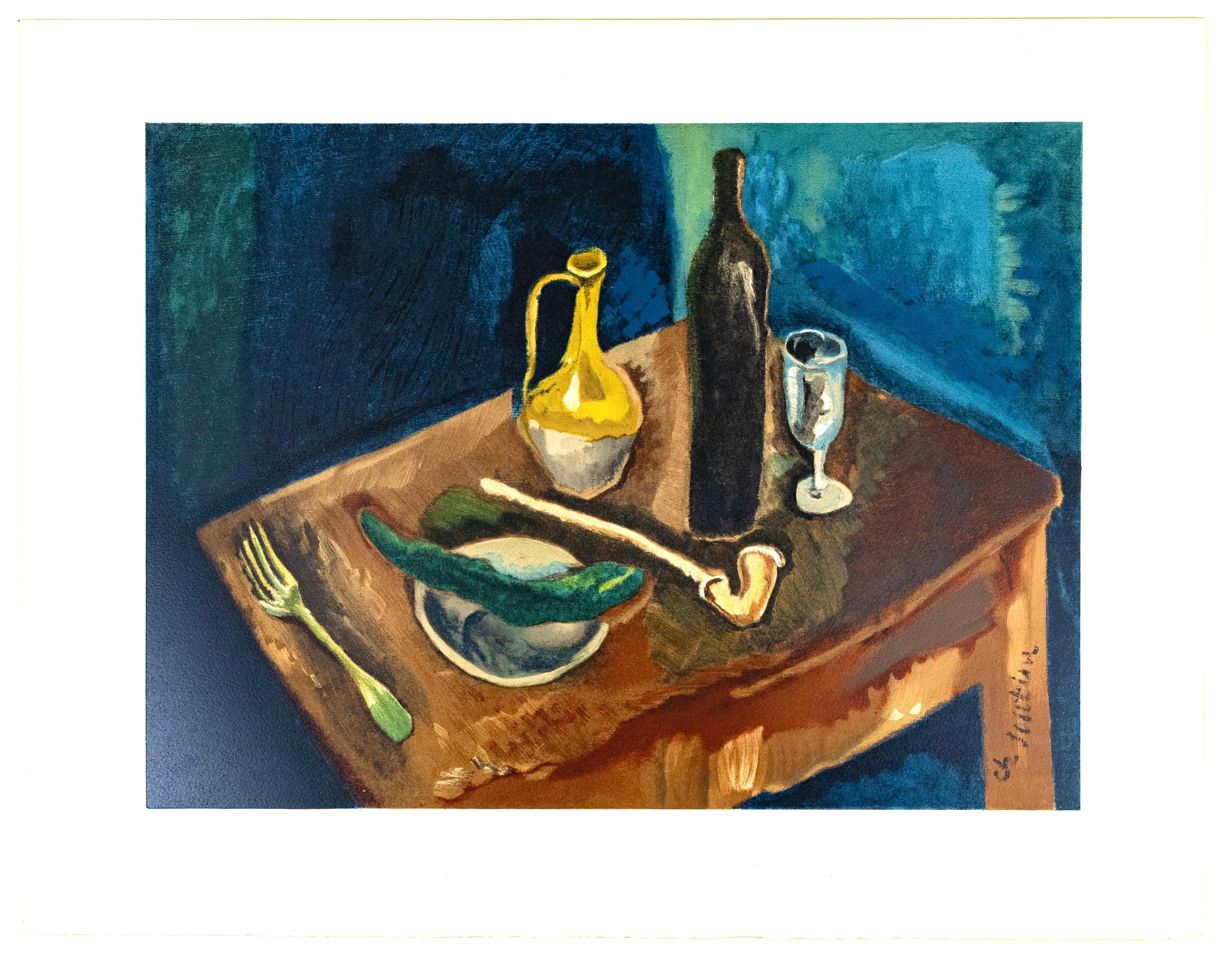 Soutine, Nature morte à la pipe, Soutine, Collection Pierre Lévy (after) For Sale 2