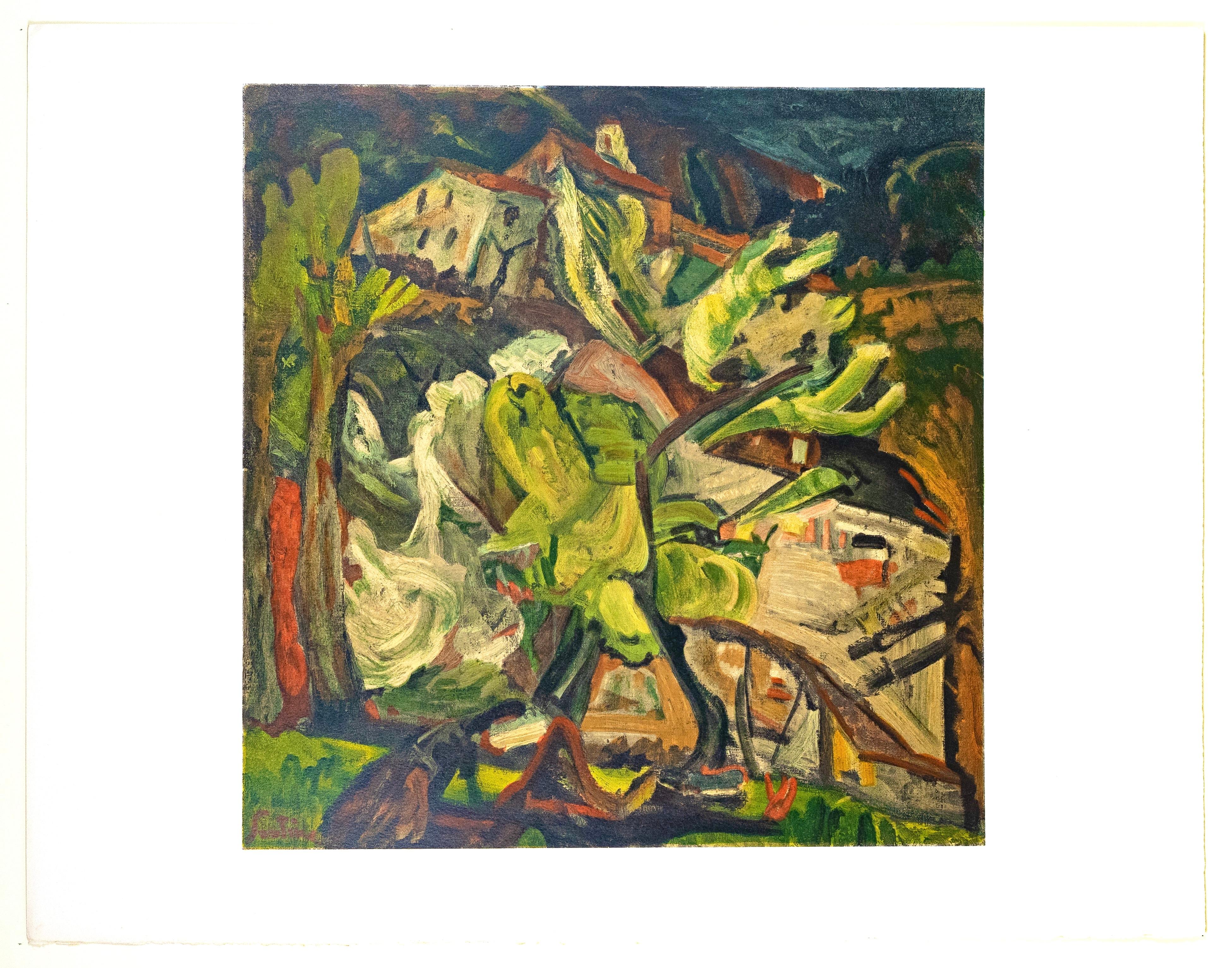 Soutine, Paysage à Cagnes, Soutine, Collection Pierre Lévy (after) For Sale 1