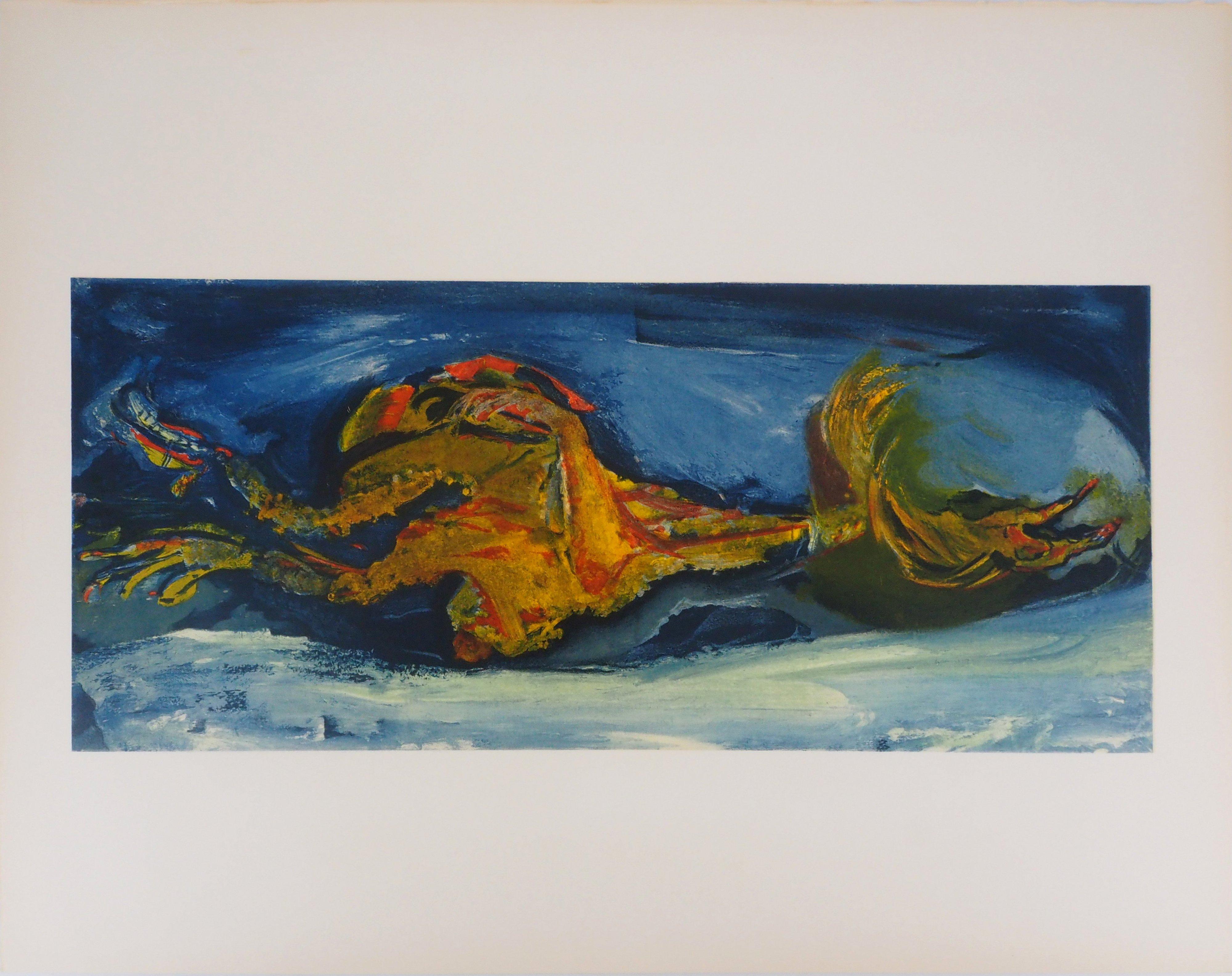 Still Life with a Turkey - Lithograph, Mourlot