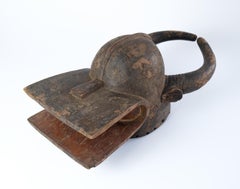Chamba "Lang Gbadna" Bush Cow Helmet Mask, African, Mid-20th Century