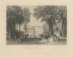 Camera dei Rappresentanti, Bruxelles, incisione su acciaio tratta da T. Allom, 1850 circa