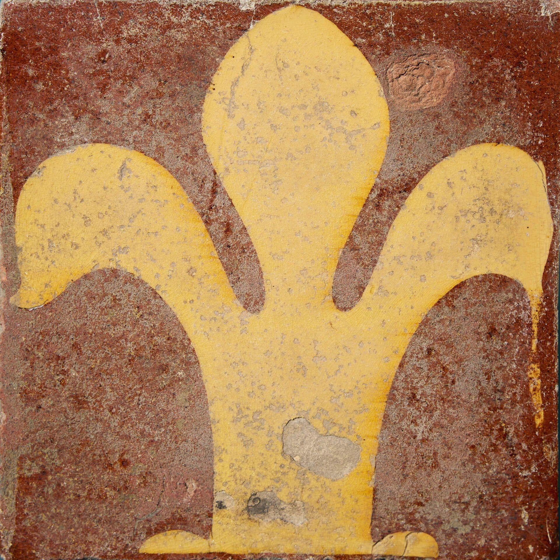 Chamberlain & Co Fleur de Lys Encaustic Fliese (Neoklassisch) im Angebot