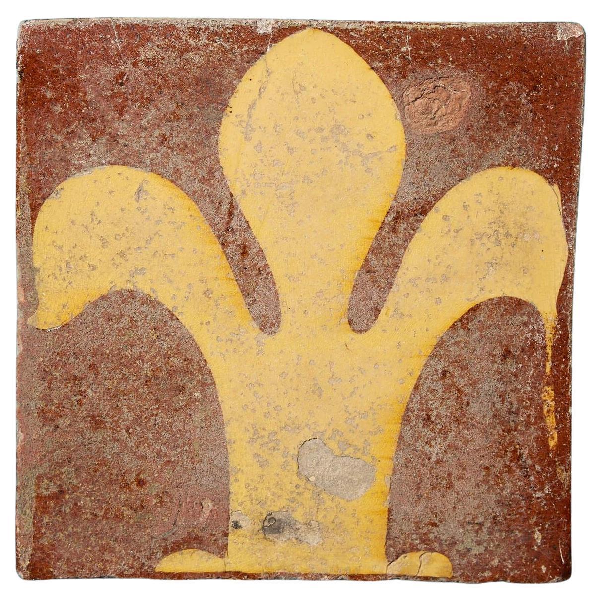 Chamberlain & Co Fleur de Lys Encaustic Fliese im Angebot