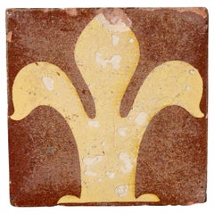 Piastrella ad encausto Fleur de Lys di Chamberlain & Co