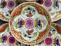 Chamberlain's Worcester Dessert Service Kylin / Dragons in Compartments, ca 1795
