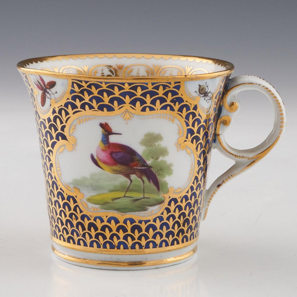 Chamberlain's Worcester Fancy Birds Trio painted by George Davis, 1800-05 For Sale 4