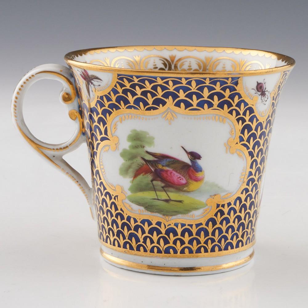 Chamberlain's Worcester Fancy Birds Trio painted by George Davis, 1800-05 For Sale 6