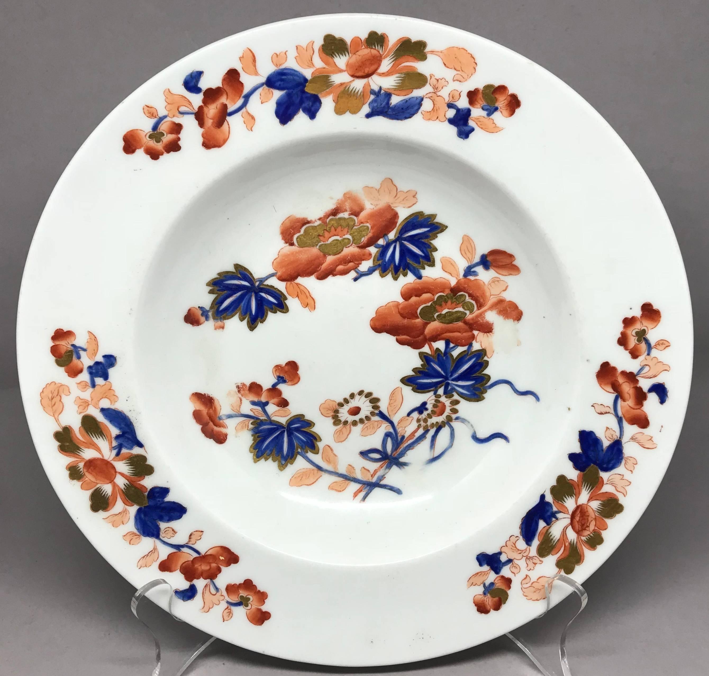 Chinoiserie Chamberlain's Worcester Imari Soup Plate