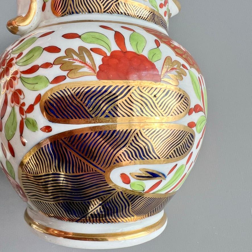 Chamberlains Worcester Jug / Pitcher, Imari Finger and Thumb patt. 276, ca 1810 In Good Condition In London, GB