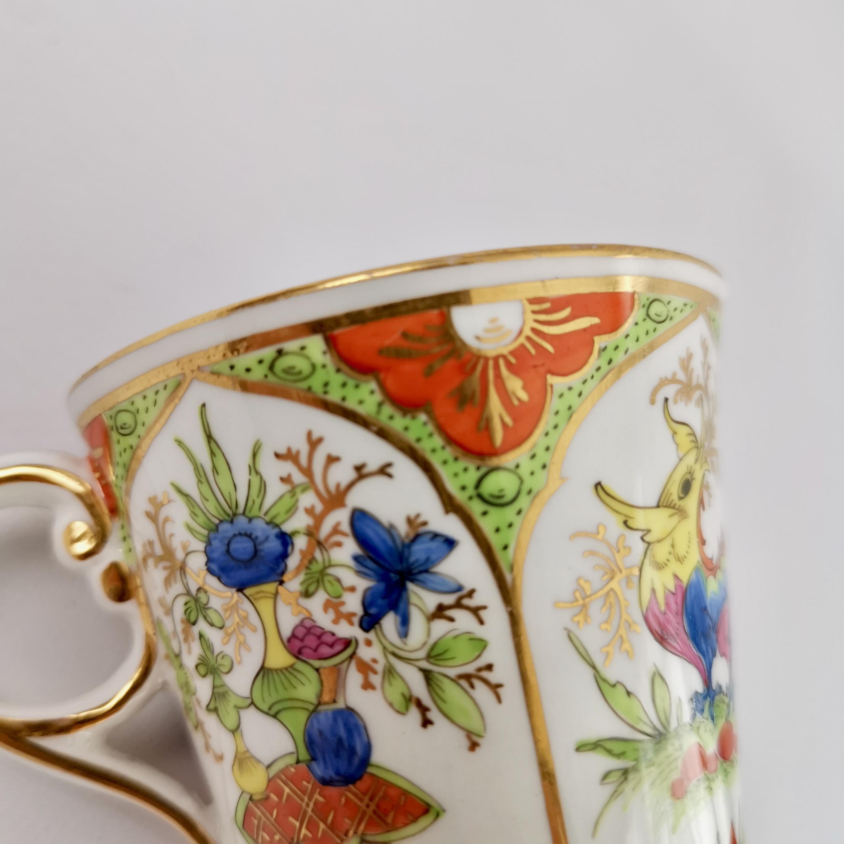 Chamberlain's Worcester Orphaned Porcelain Coffee Cup, Dragons, circa 1810 3