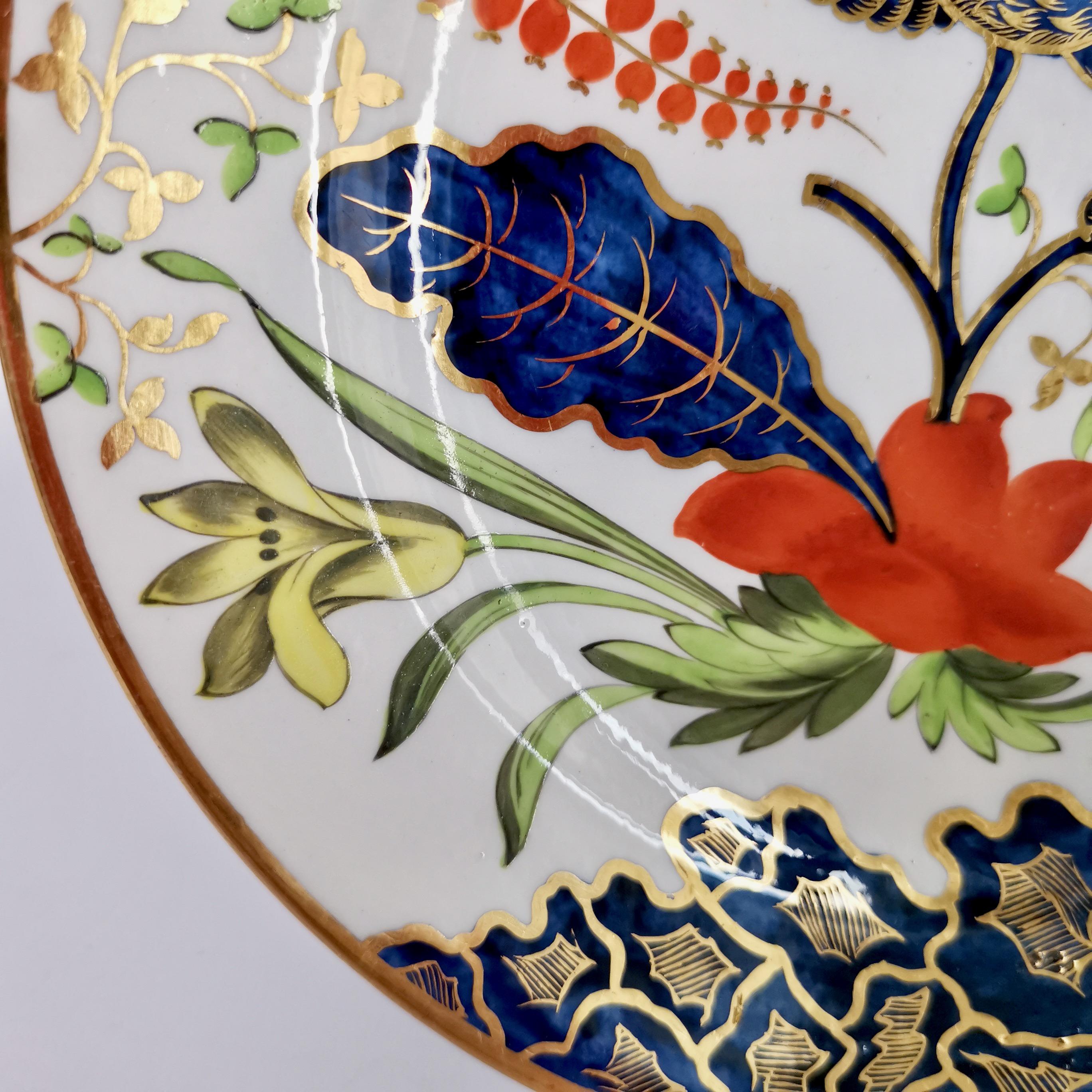 Early 19th Century Chamberlains Worcester Pair of Porcelain Plates, Japan Pattern, ca 1805