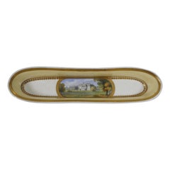 Chamberlains Worcester Pen Tray, ‘Claremont’, circa 1820