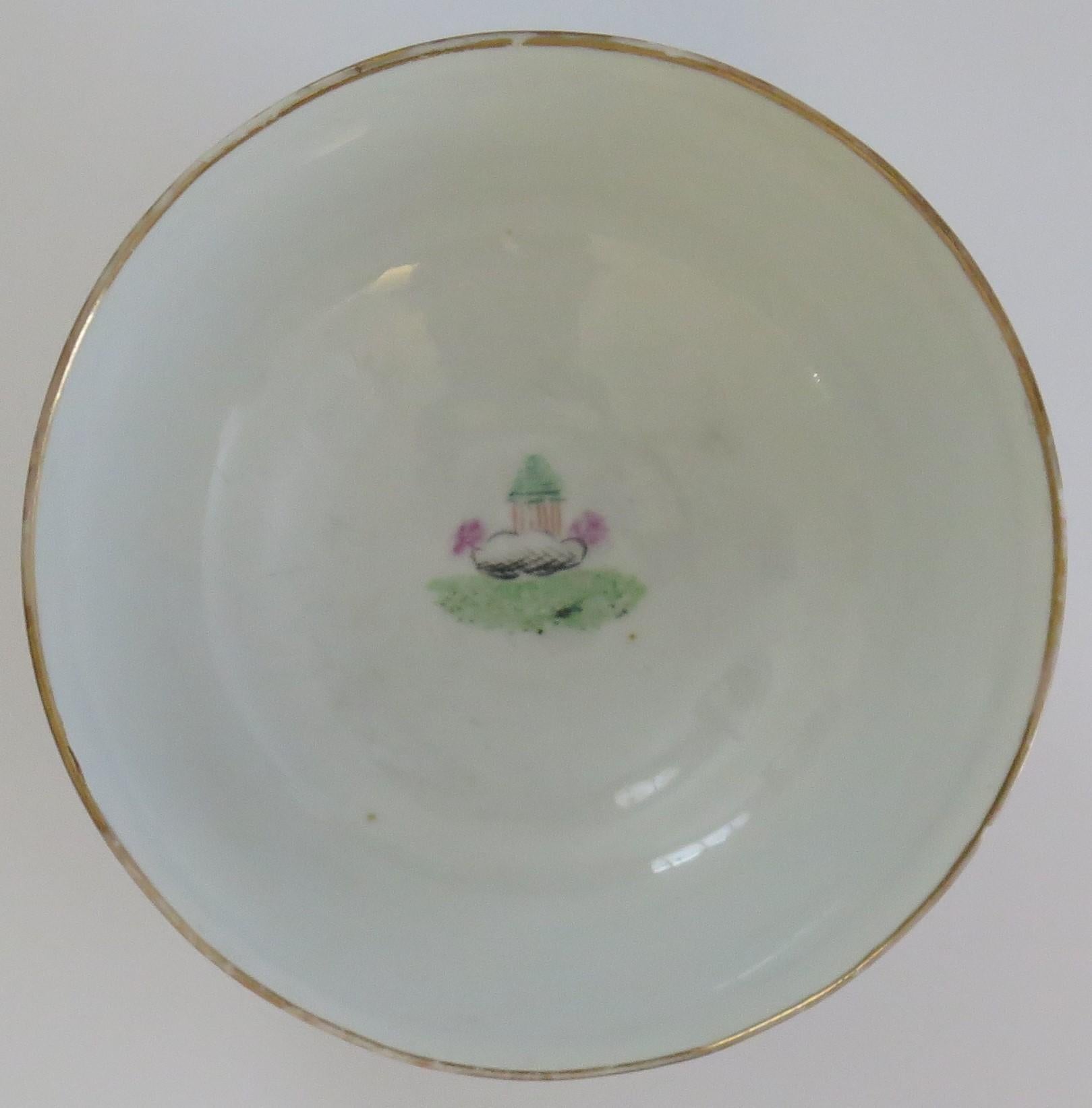 Chamberlains Worcester Porcelain Slop Bowl in Stag Hunt Pattern No.9, circa 1792 2