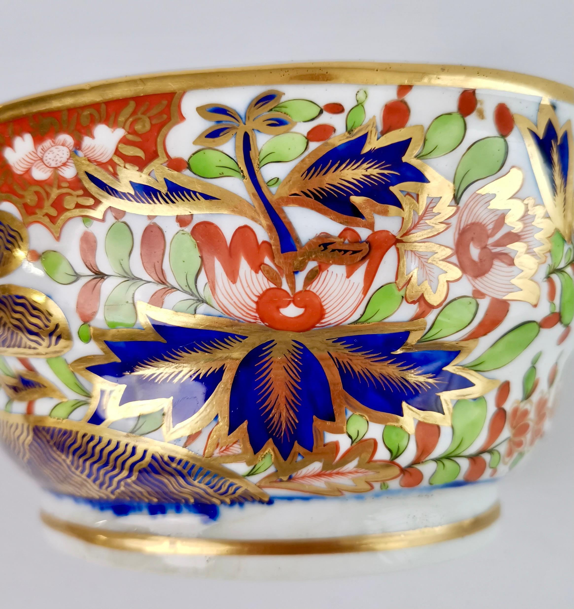 Chamberlains Worcester Sucrier, Imari Finger and Thumb Pattern Regency 1802-1805 6