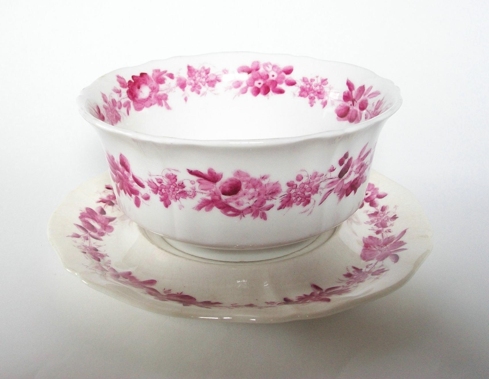 George IV CHAMBERLAIN'S WORCESTER - Transfer Decorated Bowl on Stand - U.K. - C. 1815-22 For Sale