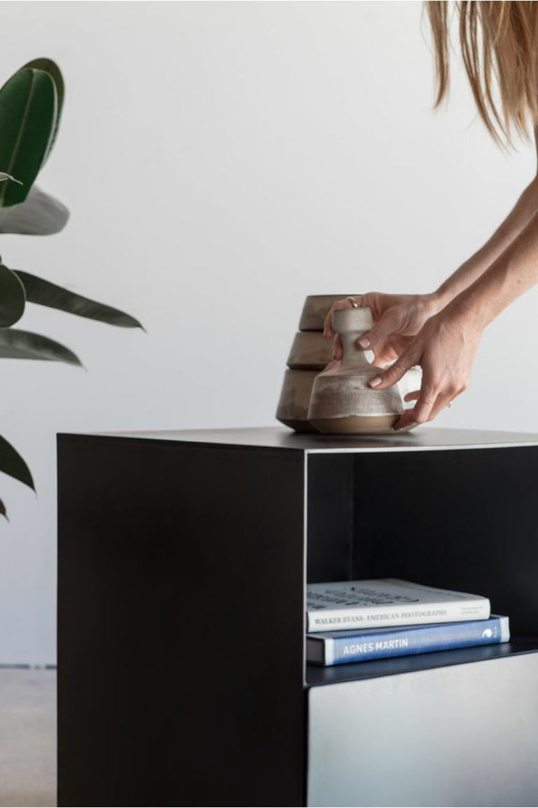Powder-Coated Chambers Nightstand by Croft House For Sale