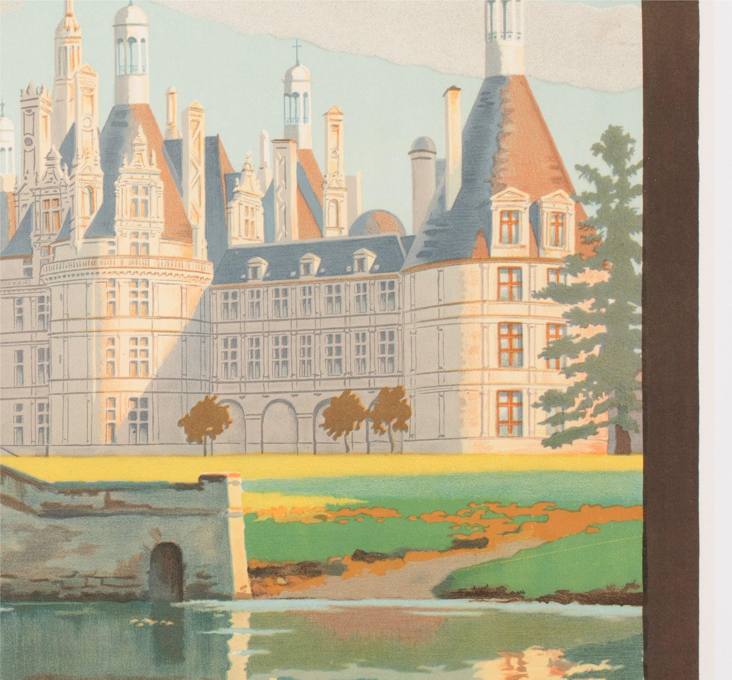 Chambord c1925 Französisch Reise Advertsing Poster, Constant Duval im Angebot 1