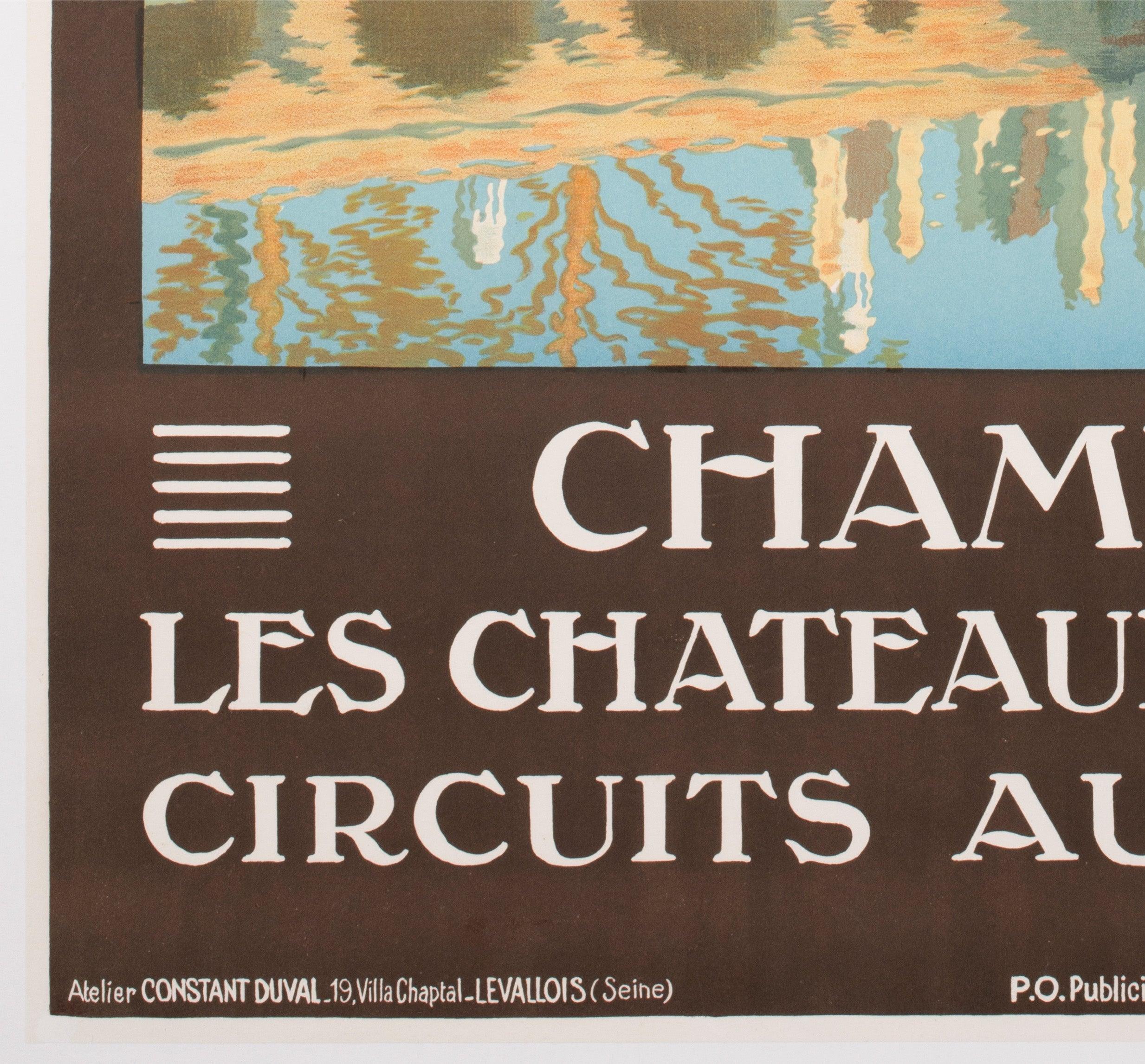 Chambord c1925 Französisch Reise Advertsing Poster, Constant Duval im Angebot 2