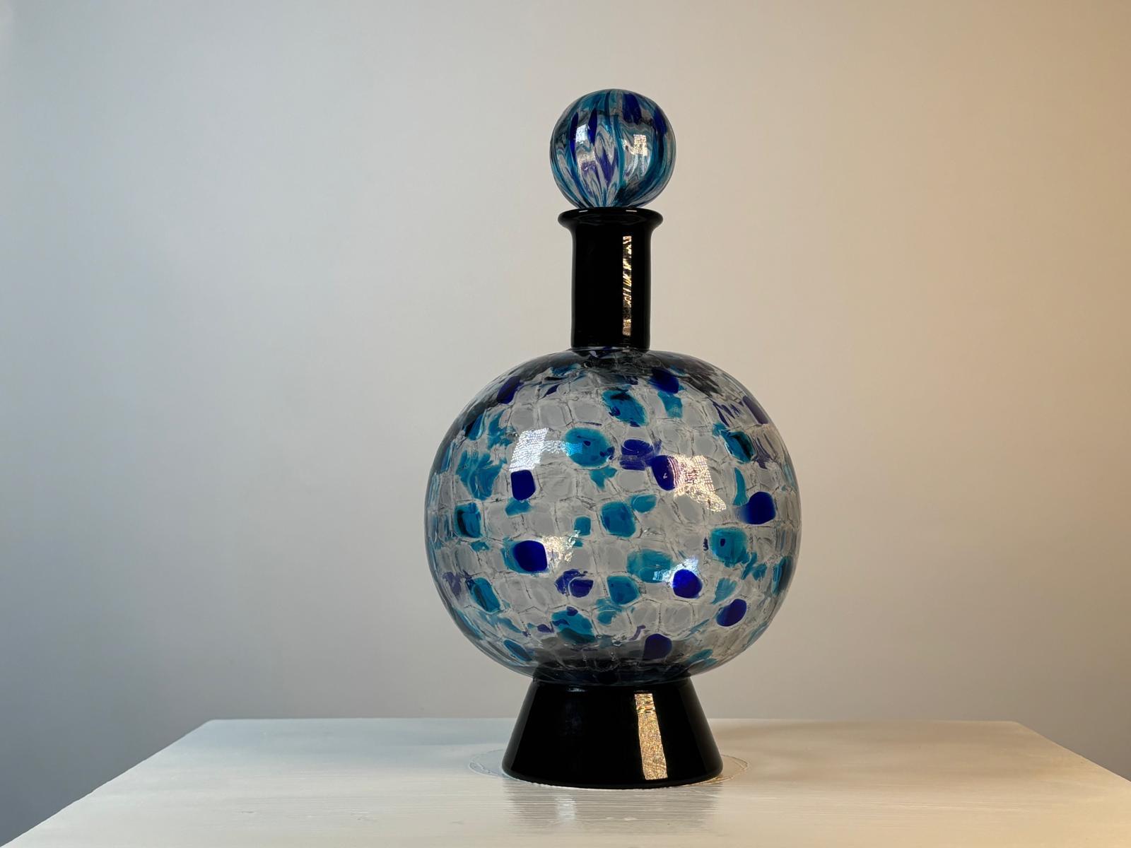 Moderne Bouteille Chambord en verre de Murano par Alessandro Mendini pour Venini en vente