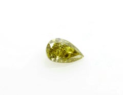 Chameleon Diamond 0.23ct Natural Loose Fancy Green Color Diamond GIA Pear Shape