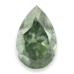 Chameleon Diamond - 0.71ct Natural Loose Fancy Green Chamelon Color GIA Pear VS1