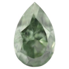 Chameleon Diamond - 0.71ct Natural Loose Fancy Green Chamelon Color GIA Pear VS1