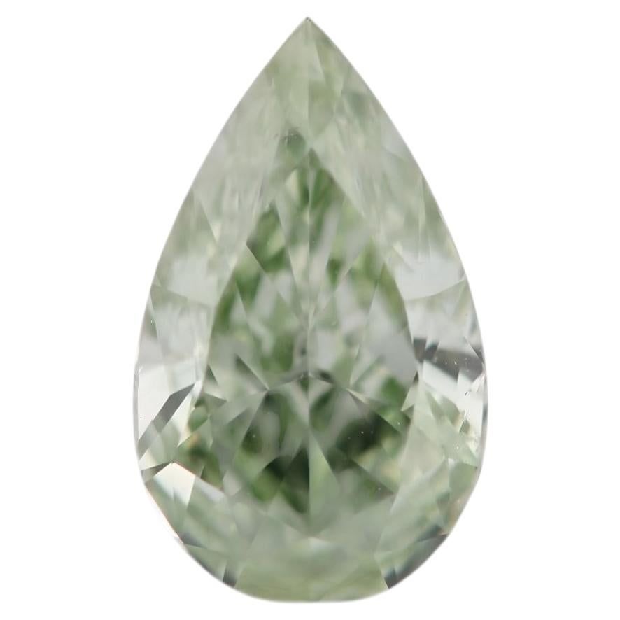 Chameleon Diamond 1.01ct Natural Loose Fancy Yellow Green Color Pear GIA SI2