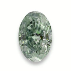 Chameleon Diamond - 1.51ct Natural Loose Fancy Gray Yellow Green Oval GIA SI2