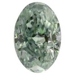 Chameleon Diamond - 1.51ct Natural Loose Fancy Gray Yellow Green Oval GIA SI2