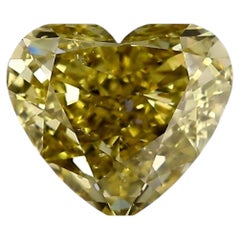Chameleon Diamond - 1.82ct Natural Loose Fancy Green Yellow HeartGIA SI2