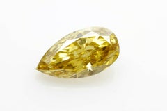 Chameleon Diamond 2.05ct Natural Loose Fancy Yello Color Diamond GIA Pear Shape