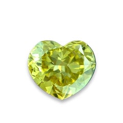 Chameleon Diamond - 2.56ct Natural Loose Fancy Yellow Green Heart GIA SI2