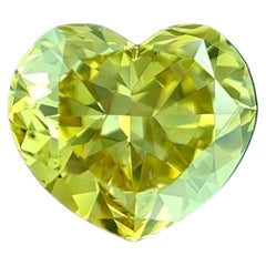 Chameleon Diamond - 2.56ct Natural Loose Fancy Yellow Green Heart GIA SI2