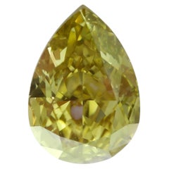 Chameleon Diamond - Real 1.53ct Natural Loose Fancy Green Yellow SI2 Diamond GIA