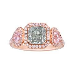 Chameleon Diamond Ring, 1.53 Carats