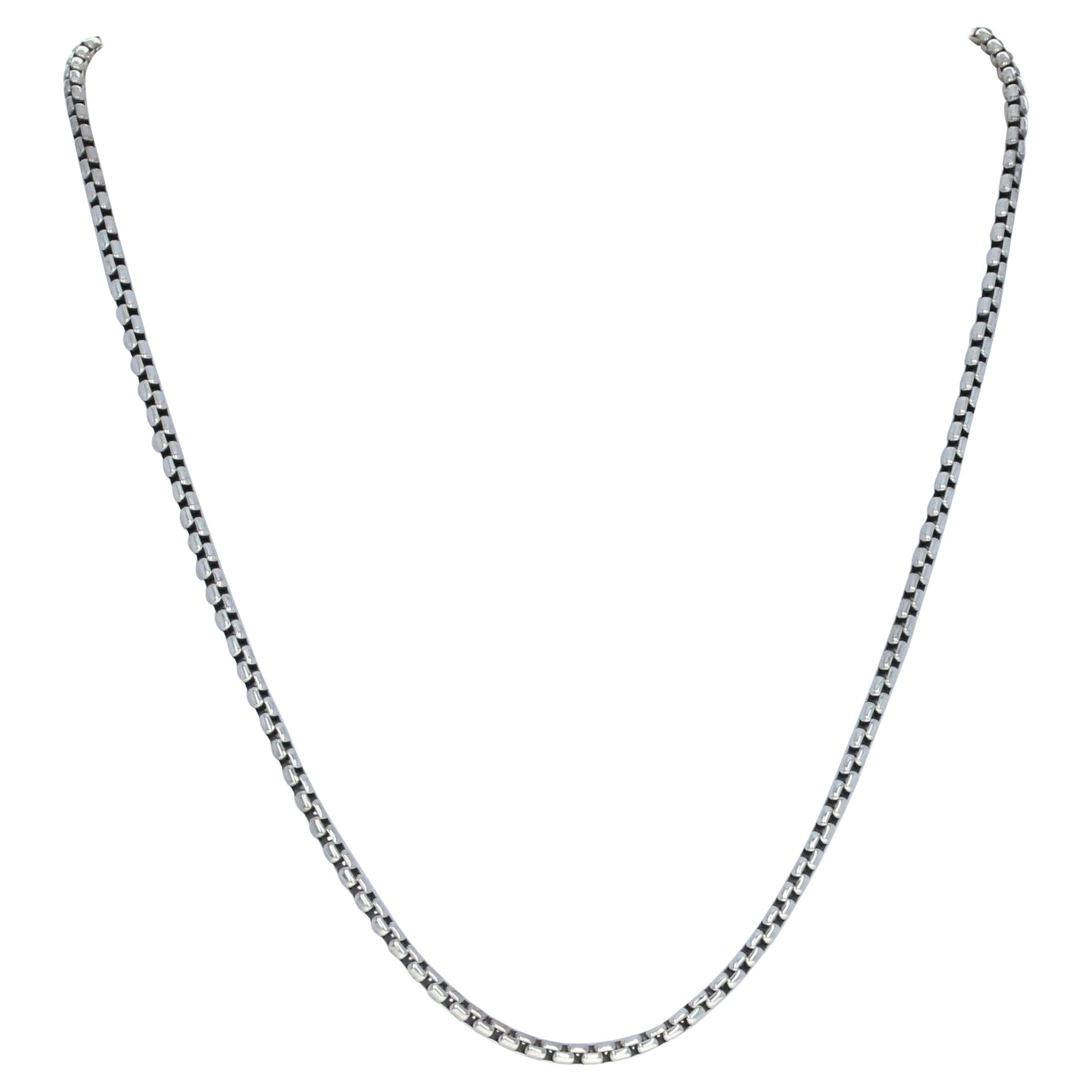 Chamilia Collier 1210-0008 avec chaîne à bouton-pression en argent sterling oxydé