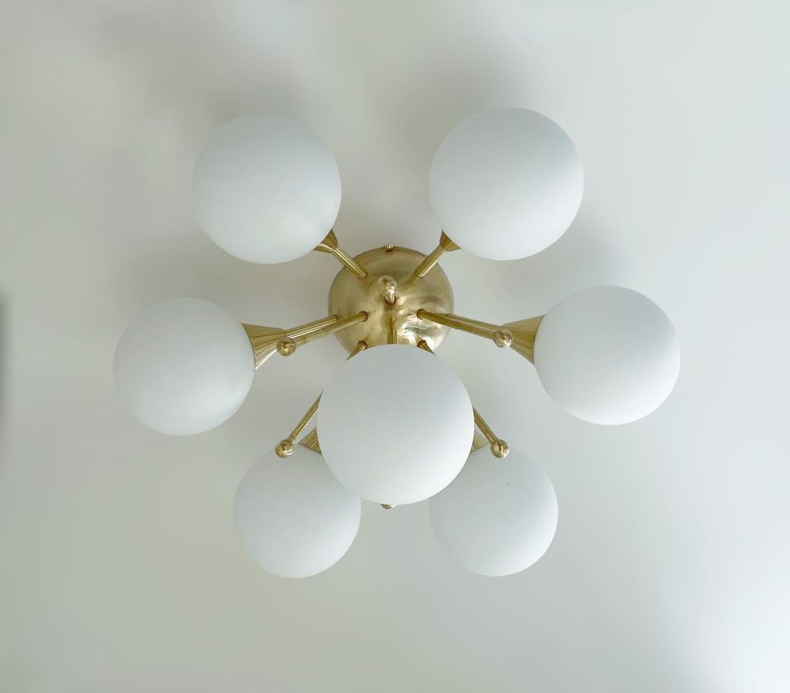 Italian CHAMOMILE Flush Mount by Fabio Ltd For Sale