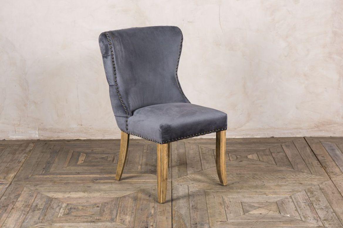 A fine Chamonix velvet side chair range, 20th century.

Add elegance and luxury to your dining space with a ‘Chamonix’ velvet side chair.

The velvet side chair is available in four stunning colors, chose from mustard, teal, grey or blush