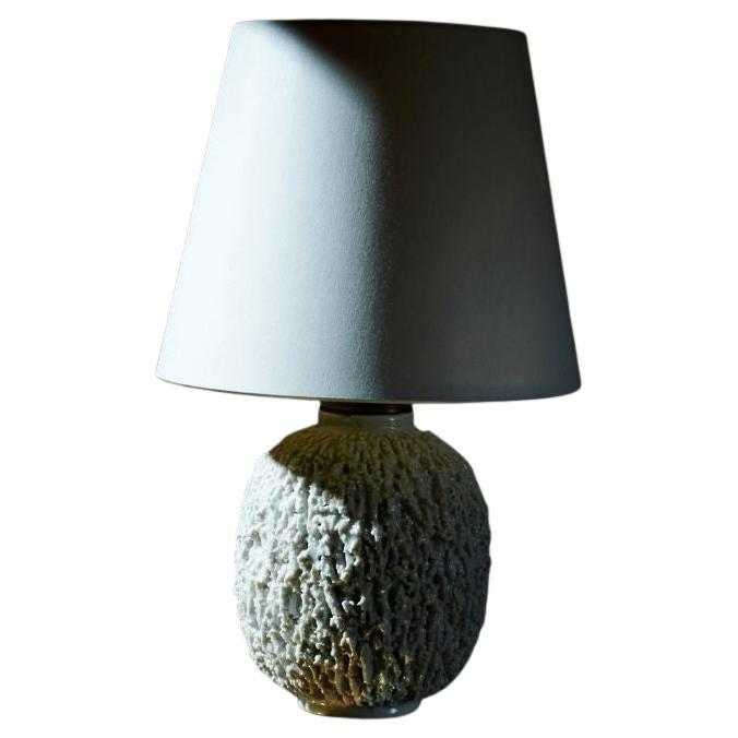 Chamotte Table Lamp in Ceramic by Gunnar Nylund For Sale
