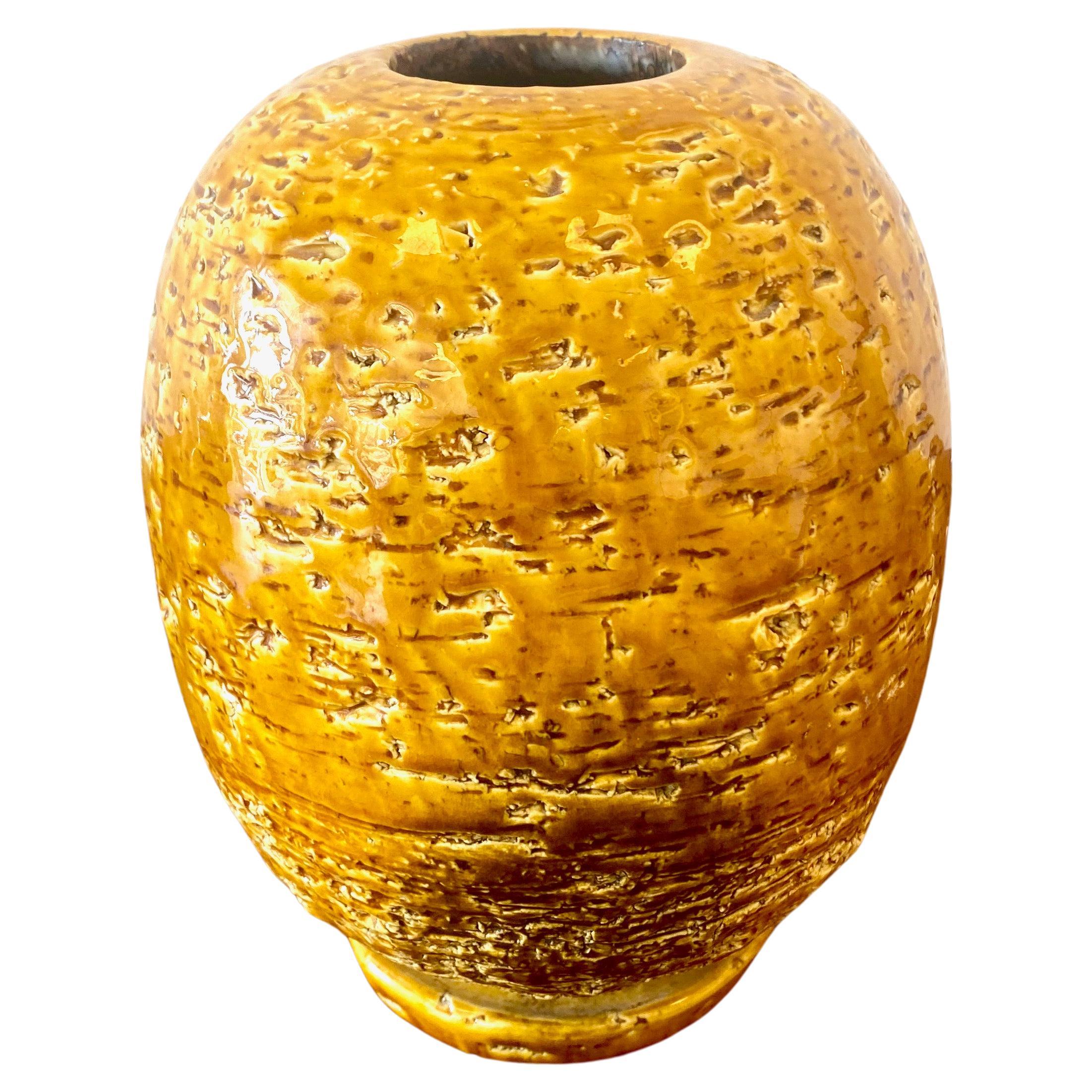 Chamotted vase by Gunnar Nylund for Rörstrand, Sweden