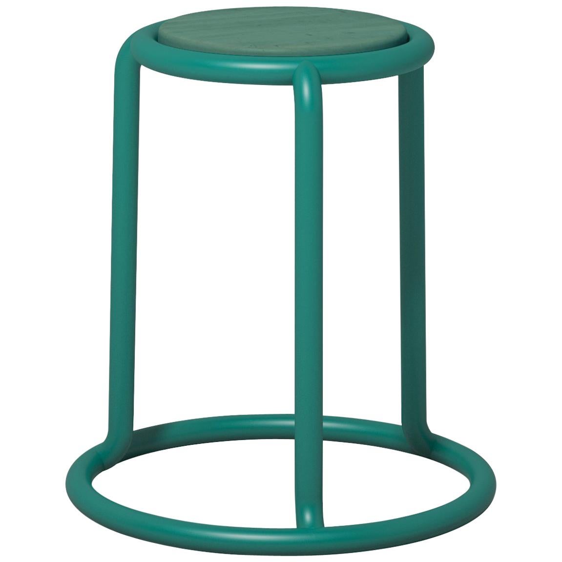 Champ Stool in Opal Green by Visibility For Sale